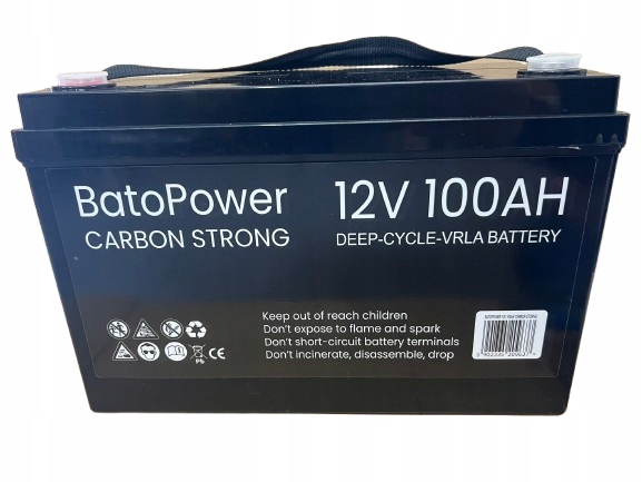 12V 100AH Bezúdržbový Karbónový Akumulátor Pre Čln, Čln A Čln Karavanu, Vozík Ups