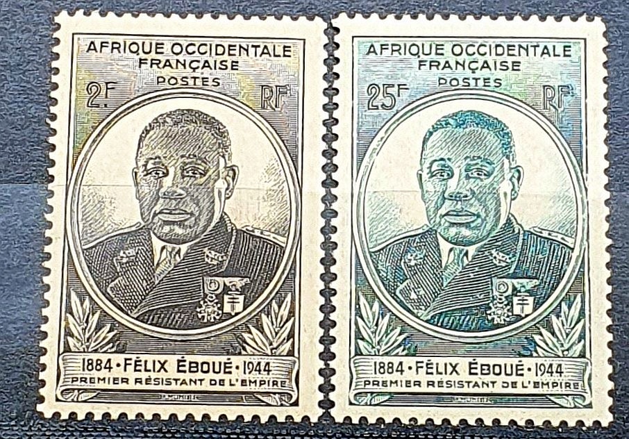 KOLONIE FRANCUSKIE AOF ** 1945 MI 2-3