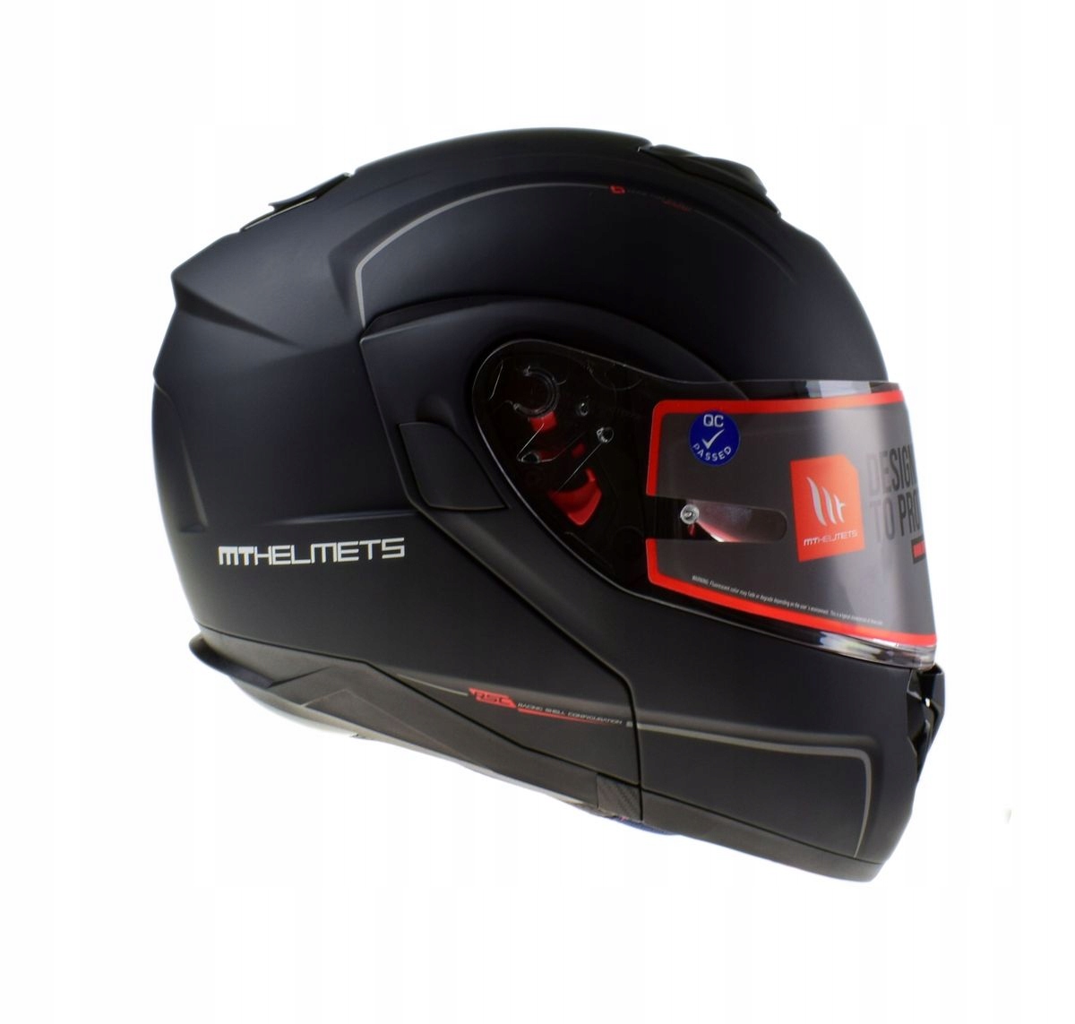 Kask motocyklowy szczękowy MT ATOM BLACK BLENDA S Model kask szczękowy z belndą MT ATOM MATT BLACK +M2