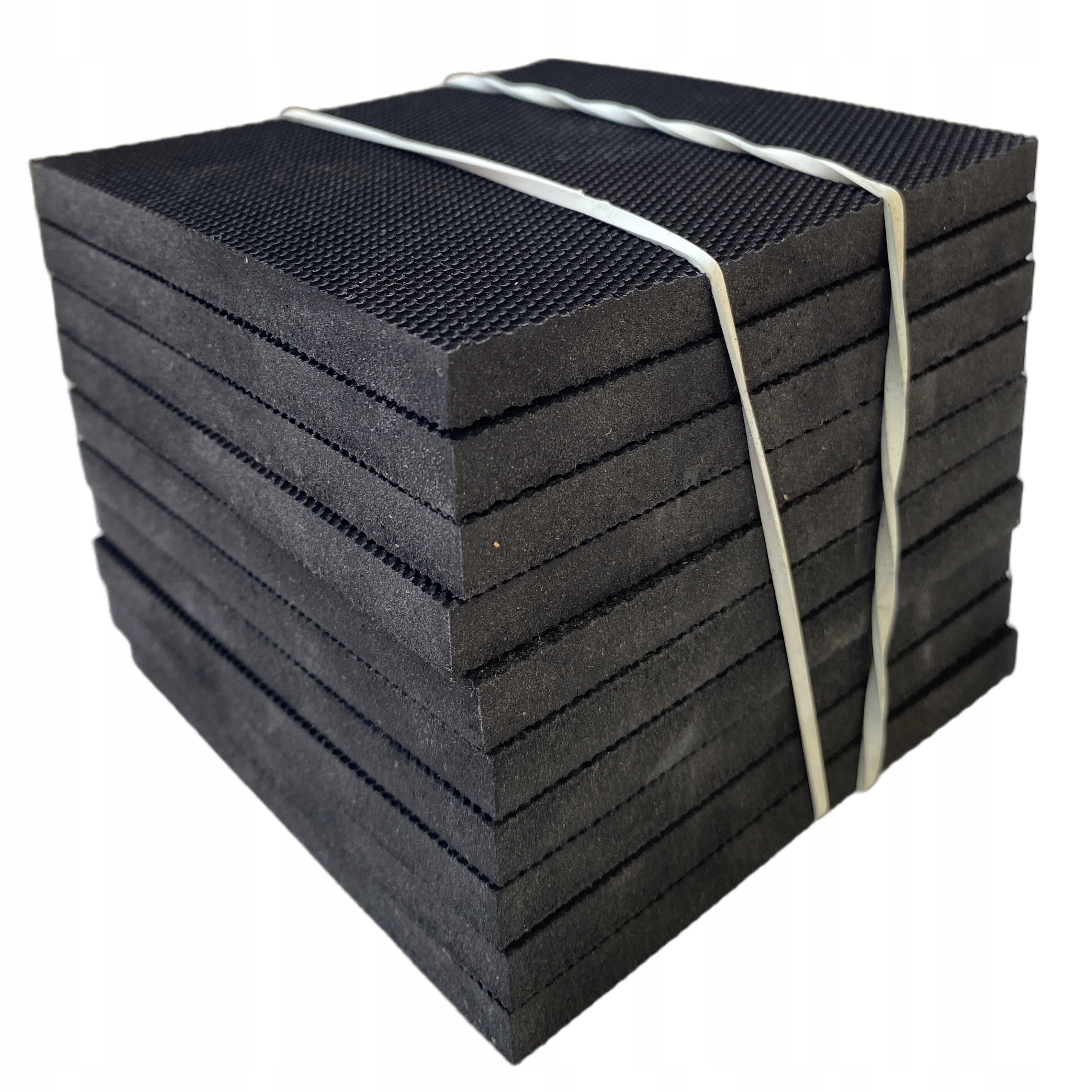 Gumové Podložky pod vyrovnávací trámy terasy, vzdálenost 100x100x8 mm, 100 ks