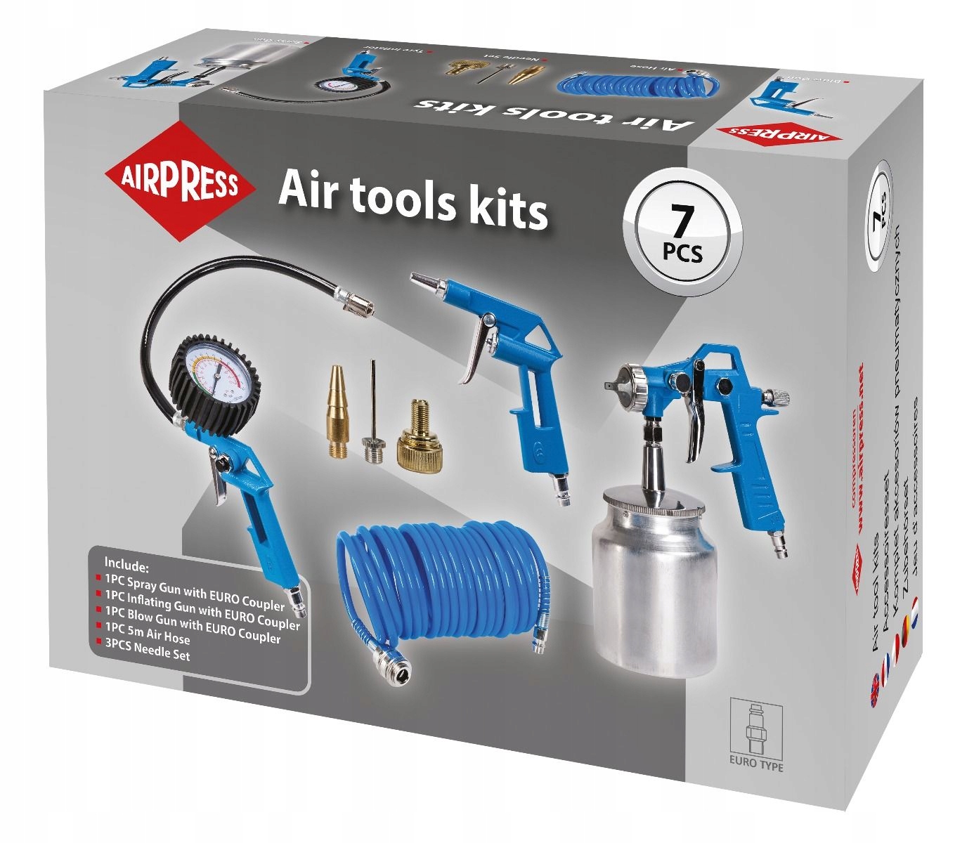 Sada Pneumatického Příslušenství 7 Ks