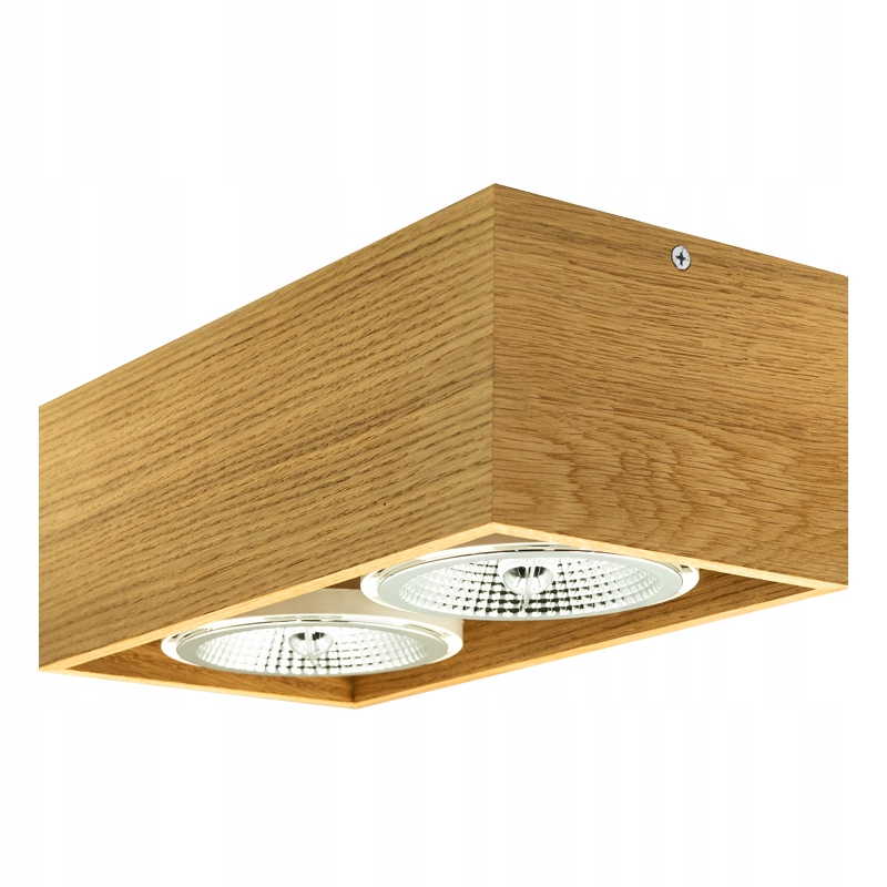 Spot Nástenná stropná lampa Led Dubová GU10 Halogénová 27x15 CM