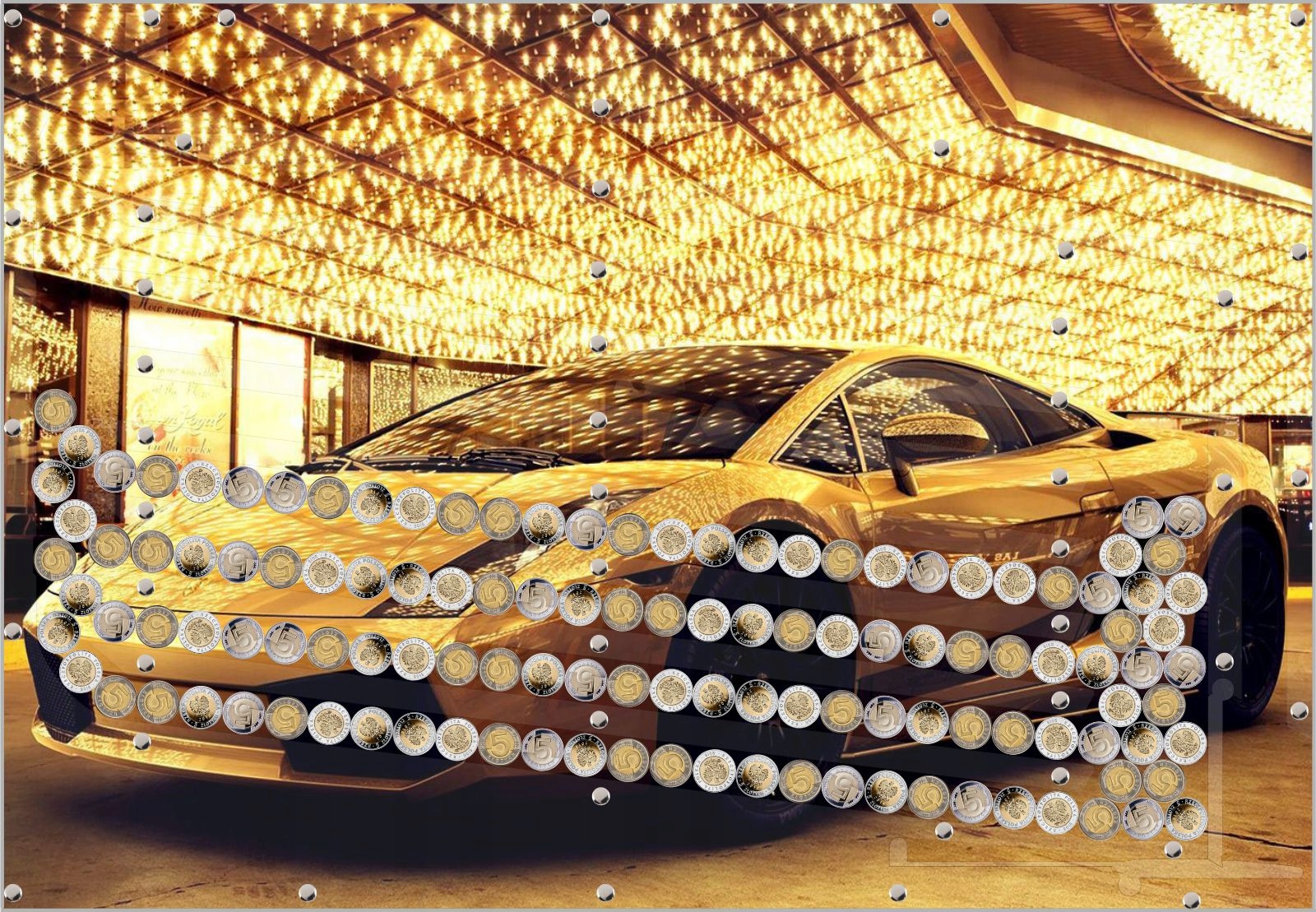 Piękny Obraz Prezent Skarbonka 5zł Autowypłata Różne Zdjęcia Samochodów Bohater Inny