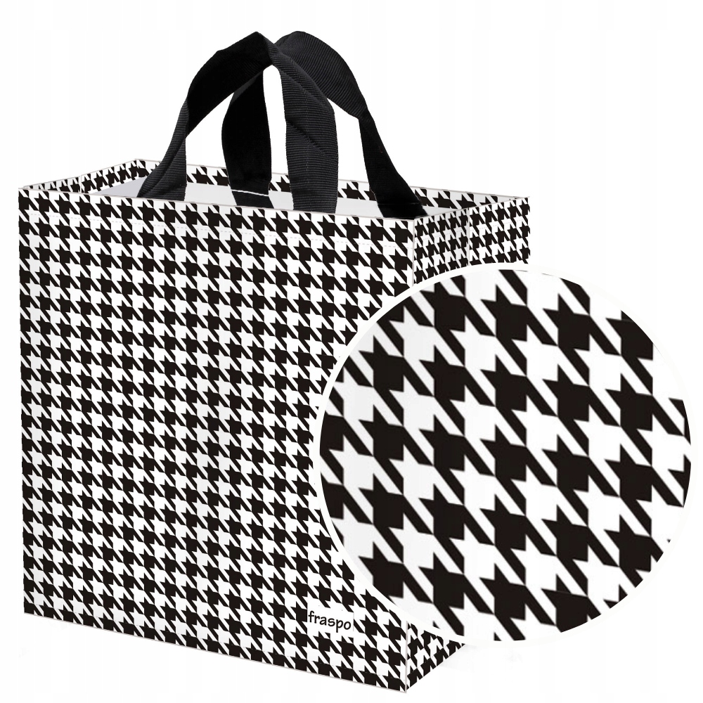 TORBA NA ZAKUPY 35x20x35 PEPITKA 24L siatka materialowa wytrzymała MOCNA 1x EAN (GTIN) 5903890205553