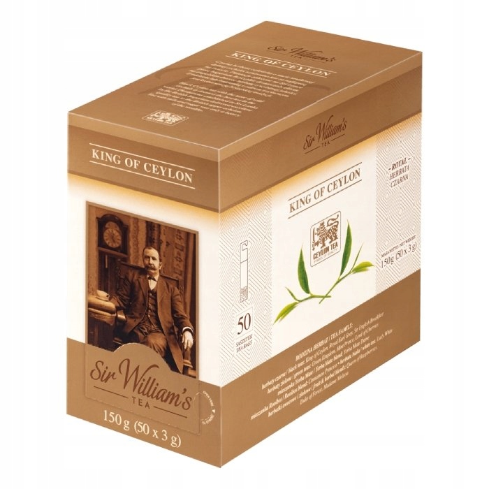 Levně Čaj Sir William's King of Ceylon 50x3 g