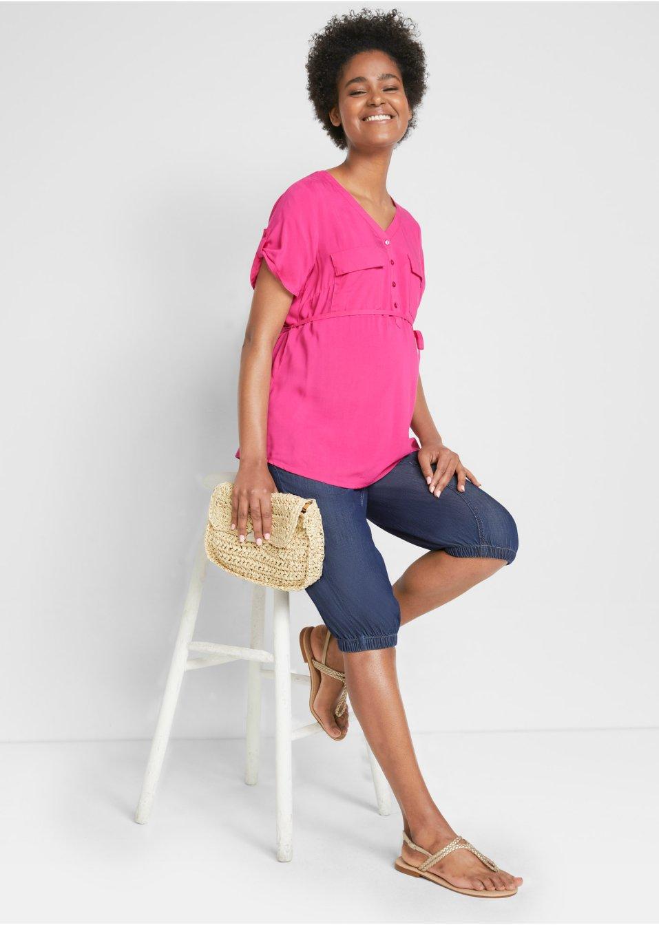 Bonprix 50 CIĄŻOWE SPODNIE RYBACZKI Płeć kobieta