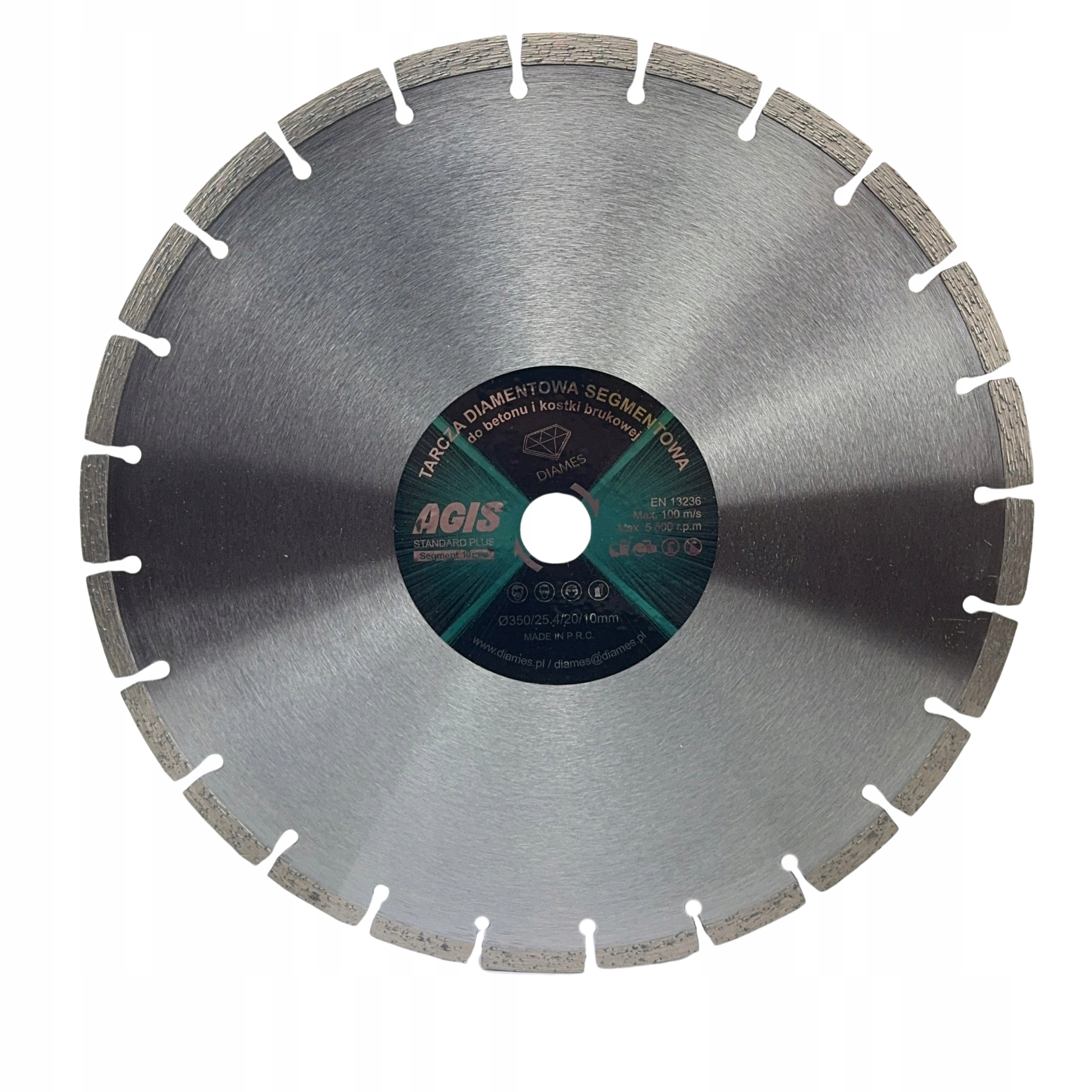 Diamantový Kotouč Diames Agis Fi 350 MM Pro Řezání Dlažebních Kostek A Betonu