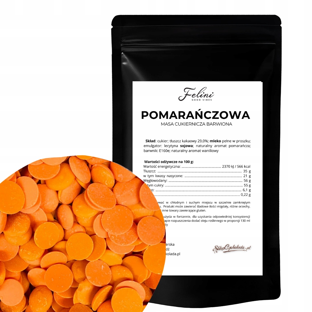 Levně Felini čokoláda pomerančová 29% 500 g