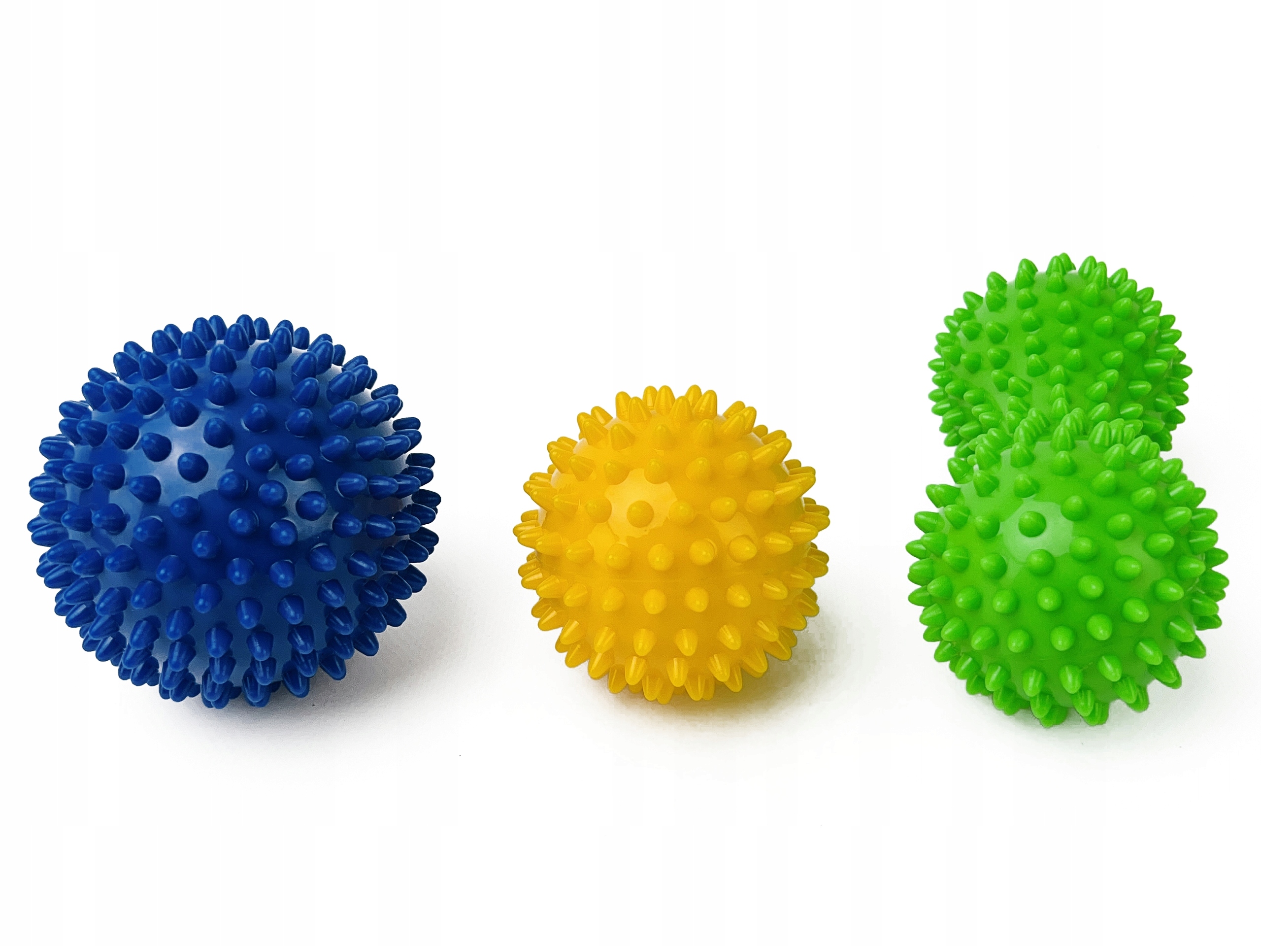 PIŁECZKI SENSORYCZNE Z KOLCAMI DO MASAŻU ZESTAW Stan opakowania oryginalne