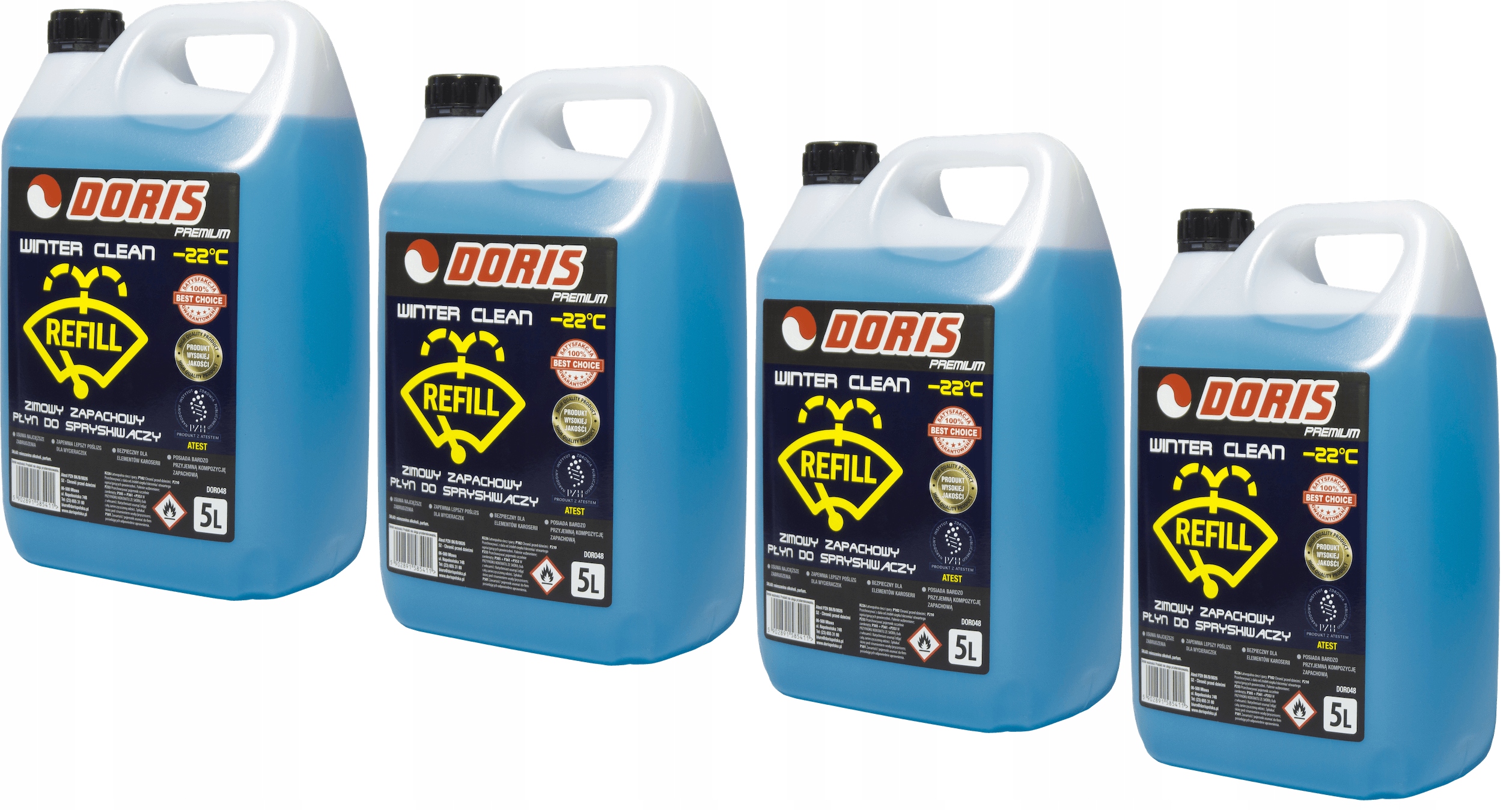 PŁYN DO SPRYSKIWACZY ZIMOWY -22 ZAPACHOWY 4 X 5 L