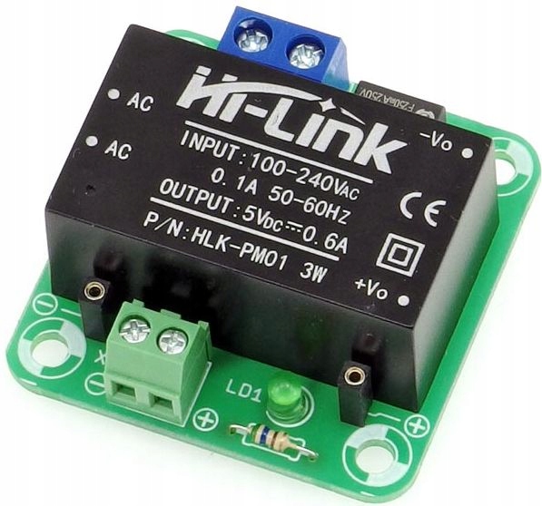 

Moduł zasilacza 5V z HLK-PM01, AVT5785/5V B