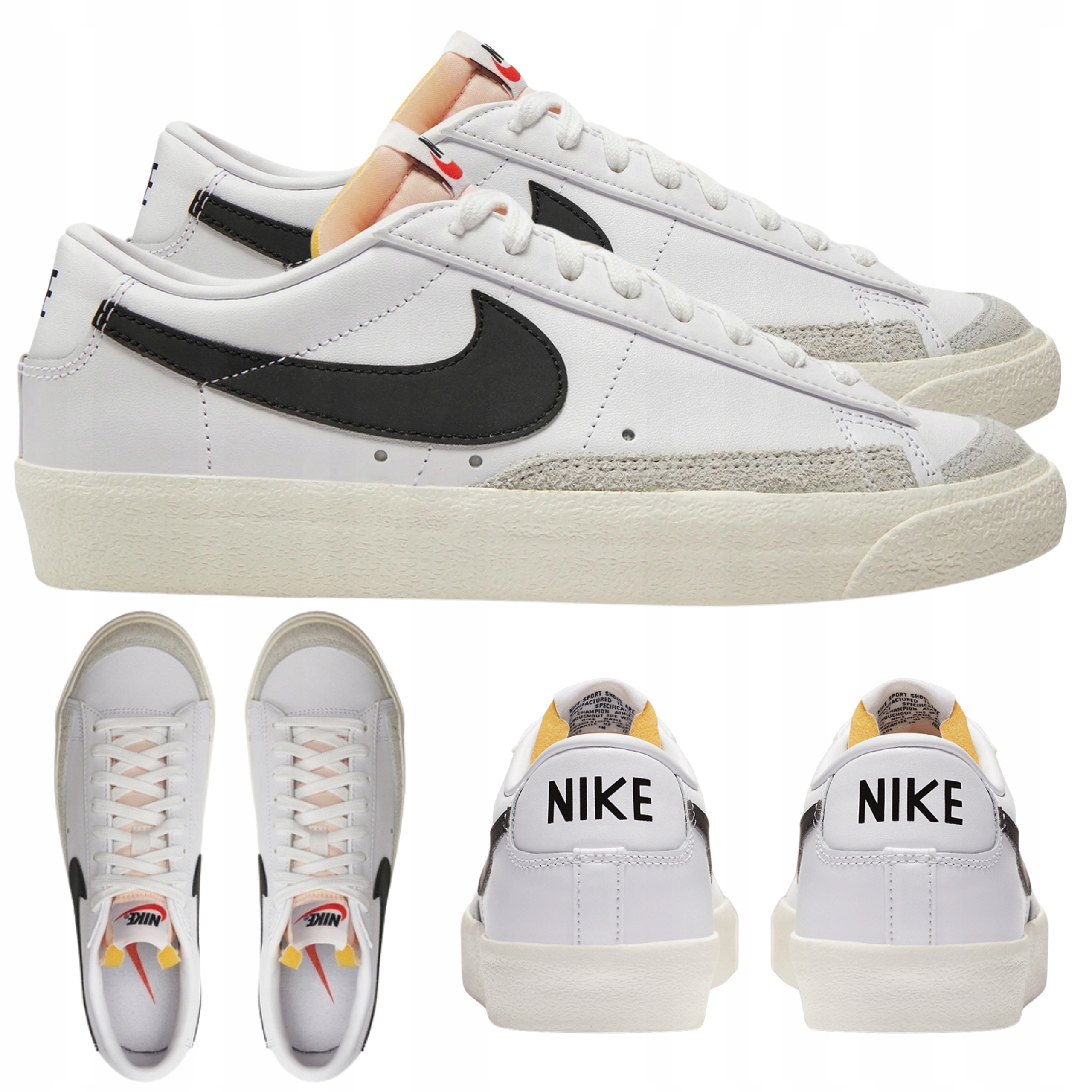 Sportovní Boty Pro Mládež Pohodlné Kůže Nike Blazer Low DA6364 101 vel. 36