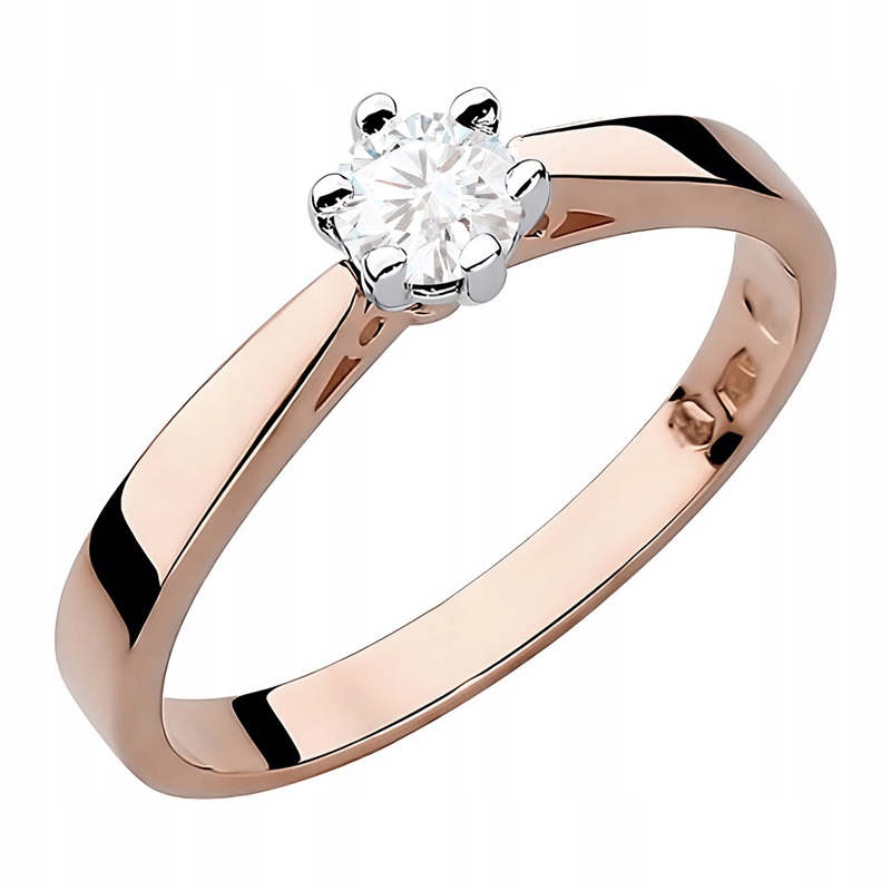 Klasický Prstýnek Zásnubní pr 585 s Briliantem 0,25ct 14k