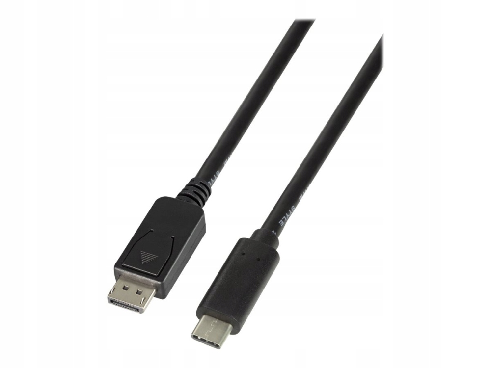 Kabel adapter LogiLink UA0336 Usb-c DisplyPort 1.2, czarny 3m