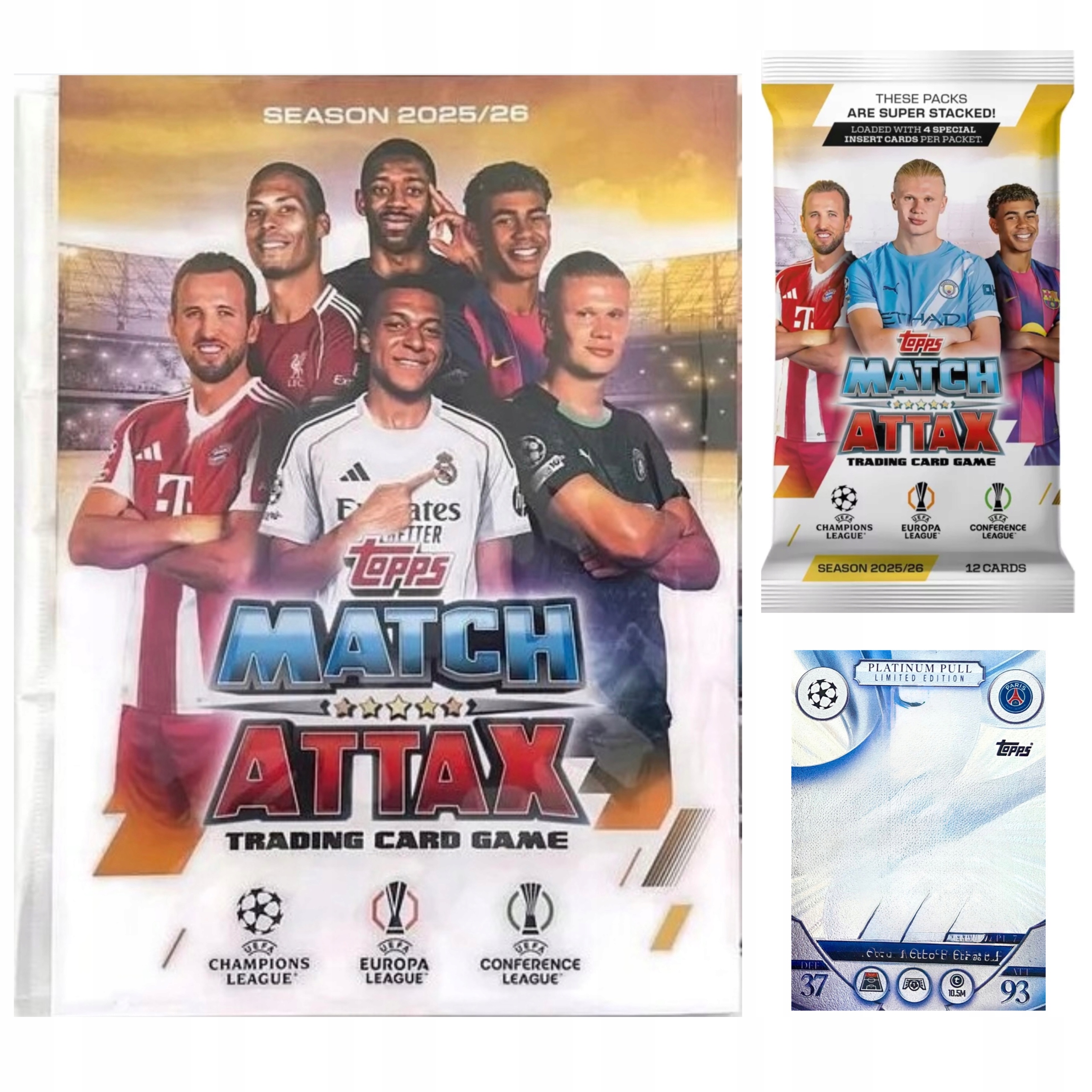 Topps Match Attax 2026 Zestaw na Start Album Saszetka Karty Limited