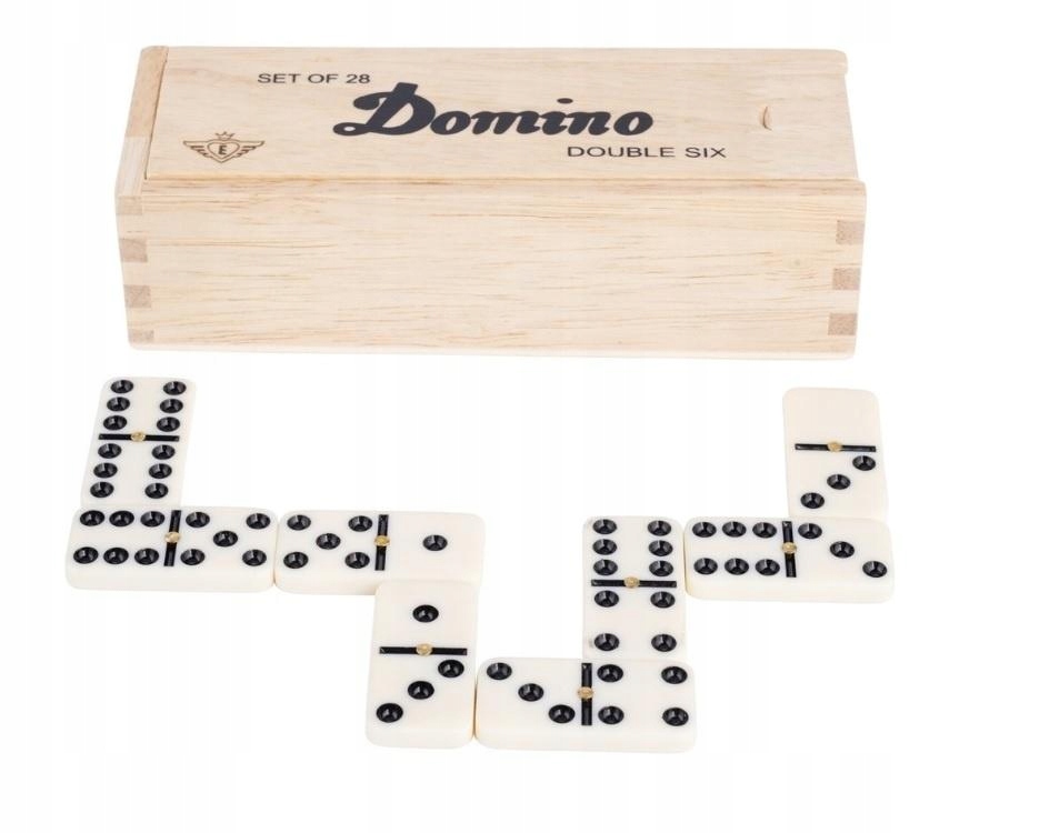 Domino Double 6 W Drewnianym Etui Longfield