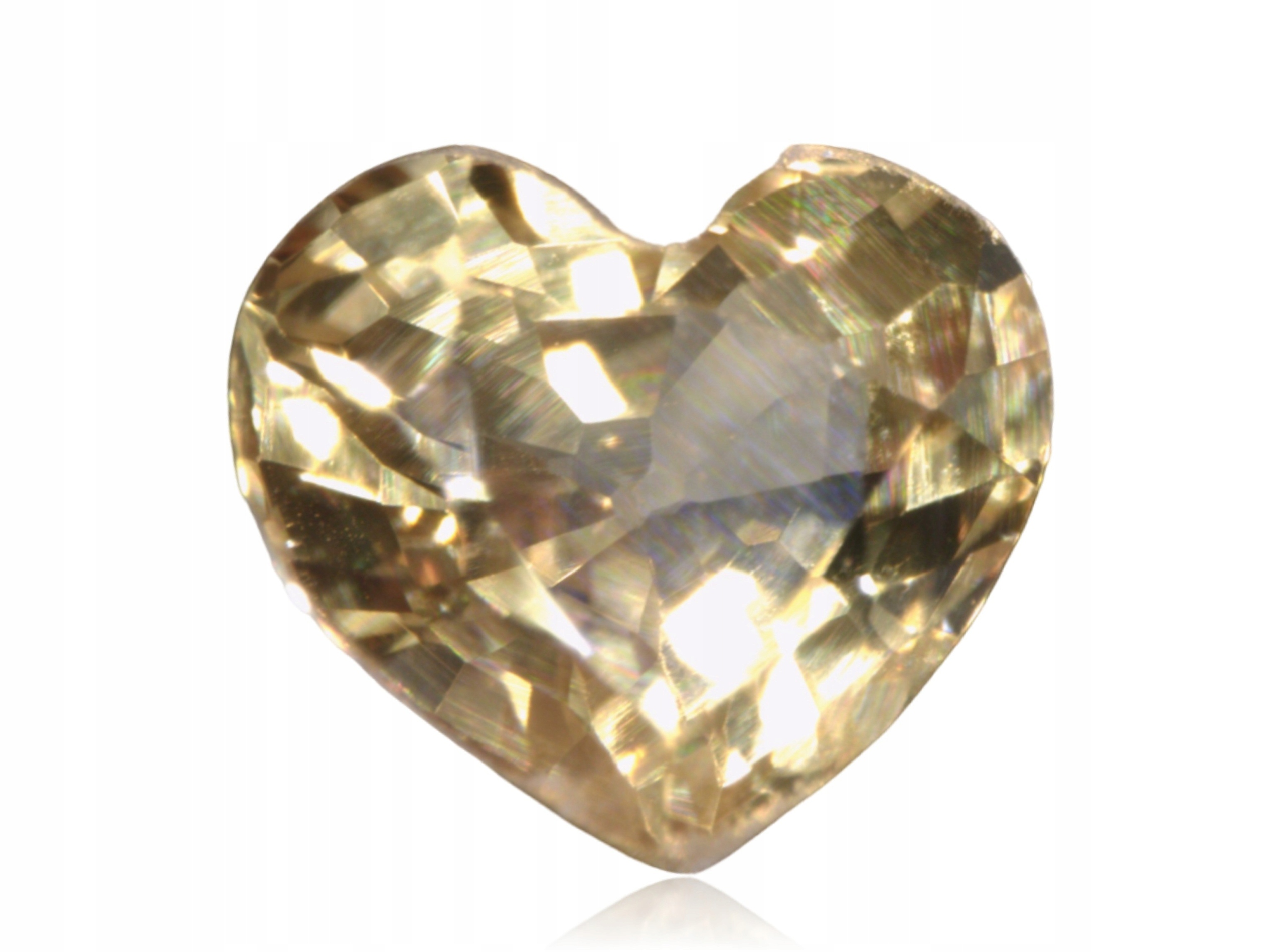 Safír 0.31ct Žluté srdce eCertifikát Wbd