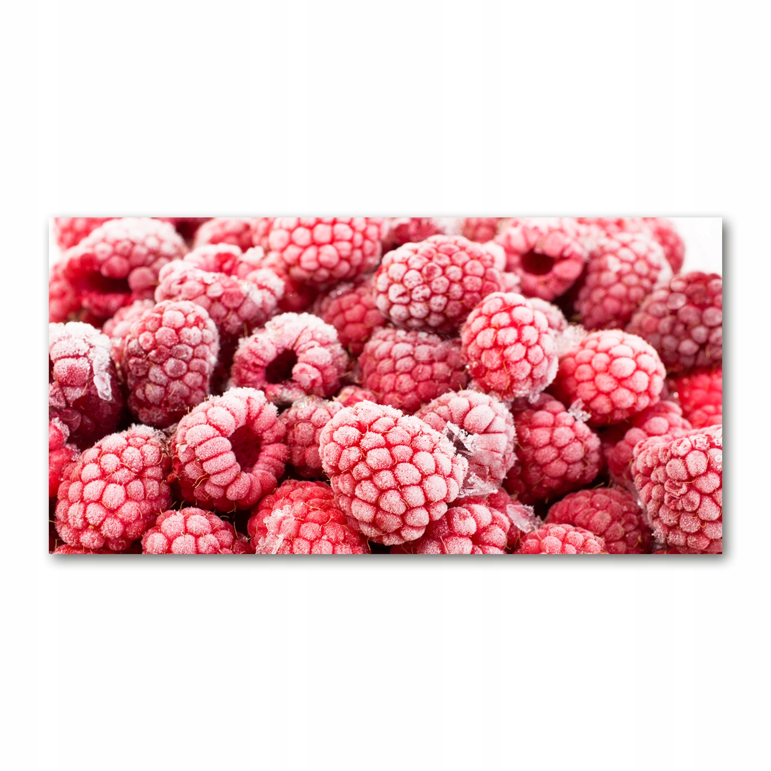 

Fotoobraz na ścianę szklany Zmrożone maliny 140x70