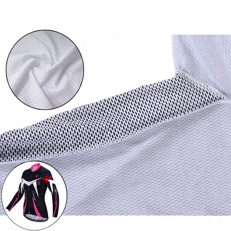 KOSZULKA KOLARSKA Z DŁUGIM RĘKAWEM TERMOAKTYWNA Kolor wielokolorowy