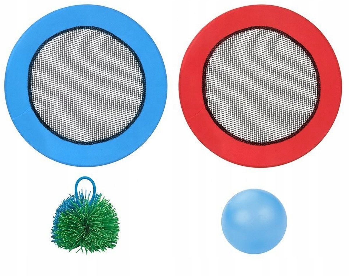 GRA PALETKI ZRĘCZNOŚCIOWA CATCH BALL GRA RZUCAJ ŁAP PALETKI + PIŁKA BADMINT Bohater Inny