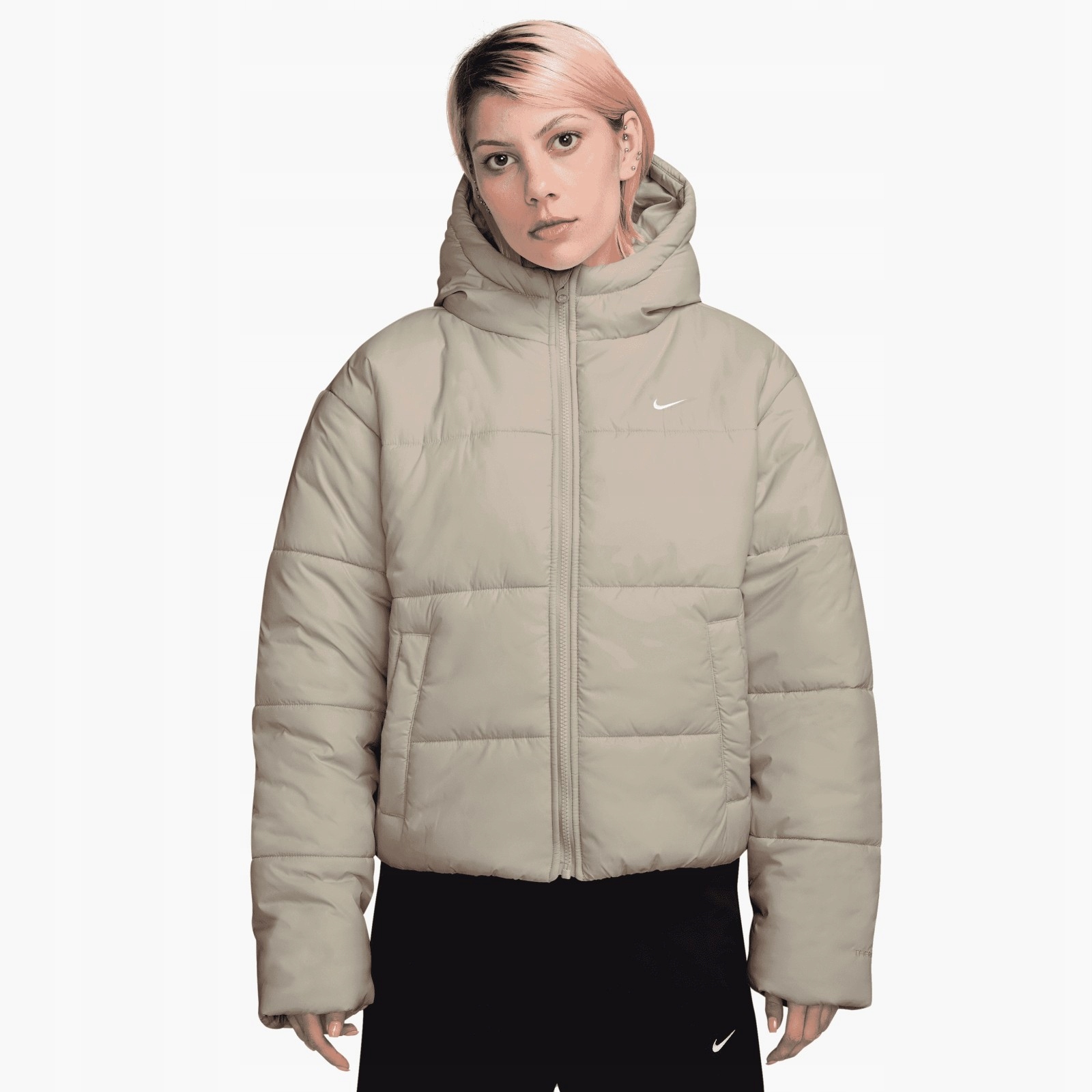 Dámská bunda Nike Sportswear Puffer Womens Therma-FIT Loose Hooded Jacket