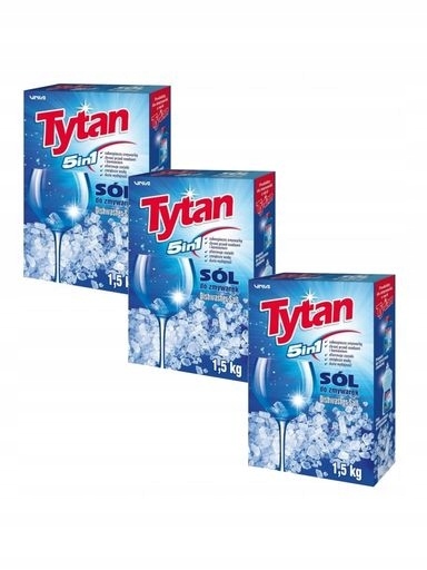 Levně 3X Ochranná Sůl Do Myčky Tytan 5v1 3x1,5 kg