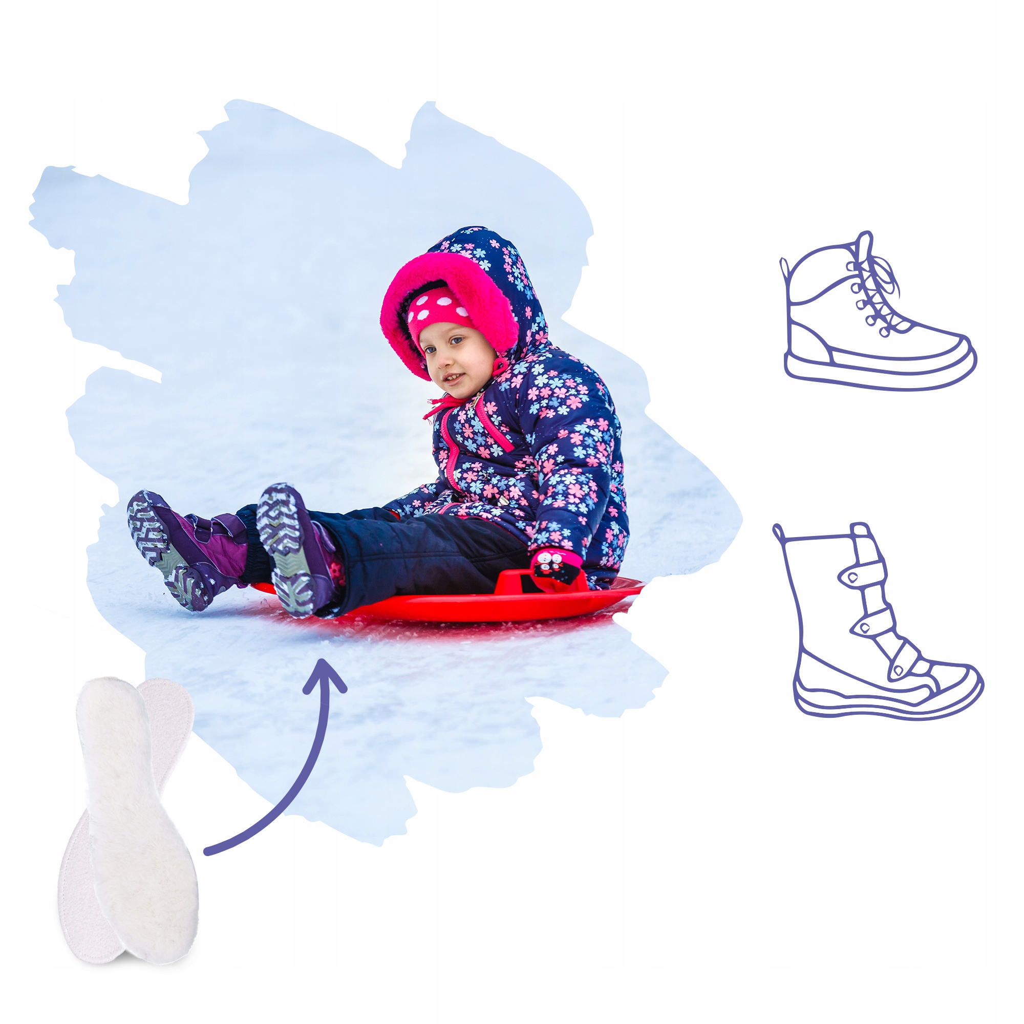 Wkładki do butów z naturalnej wełny owczej 29 Rozmiar 29