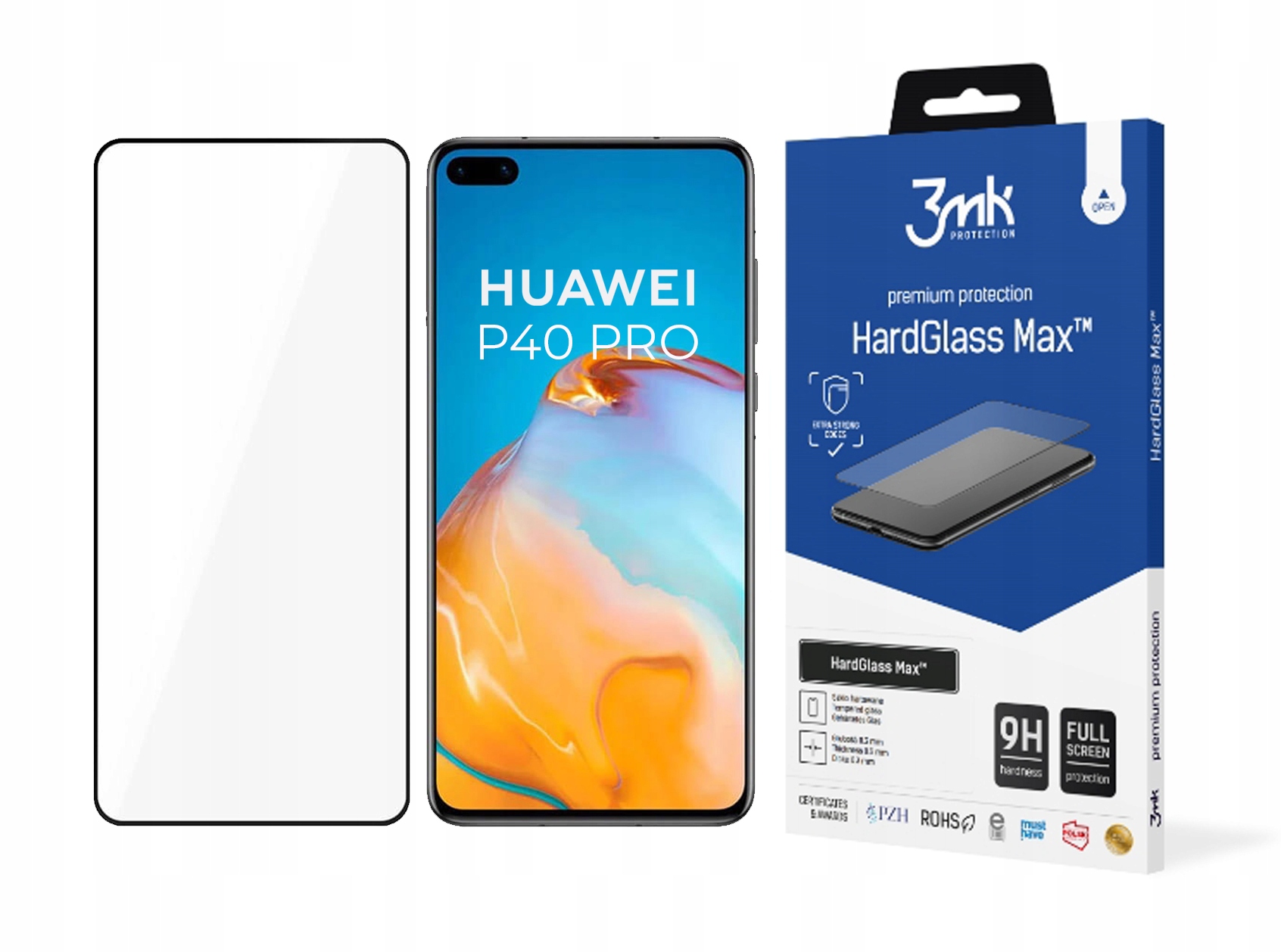 

3mk Hardglass Max do Huawei P40 Pro Czarny/Black