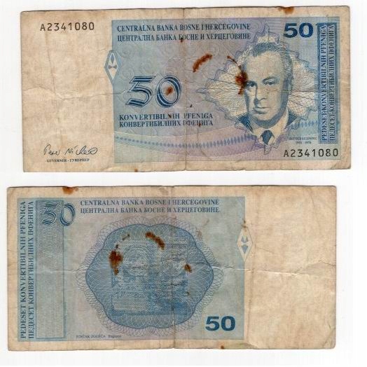 BOŚNIA I HERCEGOWINA 1998 50 FENINGA