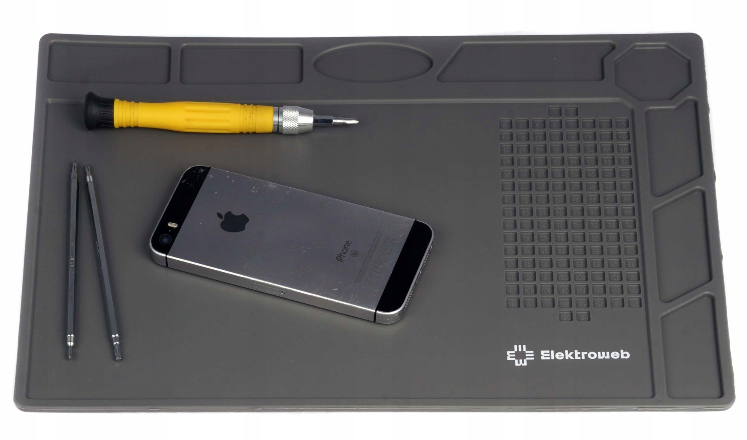 Mata serwisowa silikonowa do lutowania szara Marka Inna