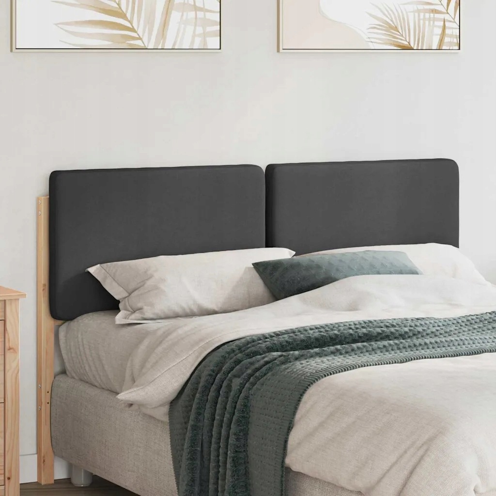 vidaXL Čalouněné čelo postele s čelo Hnědá a tmavě šedá 140 cm