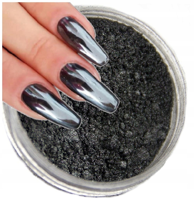 GLASS BLACK efekt lustra tafla pyłek CZARNY GRAFIT