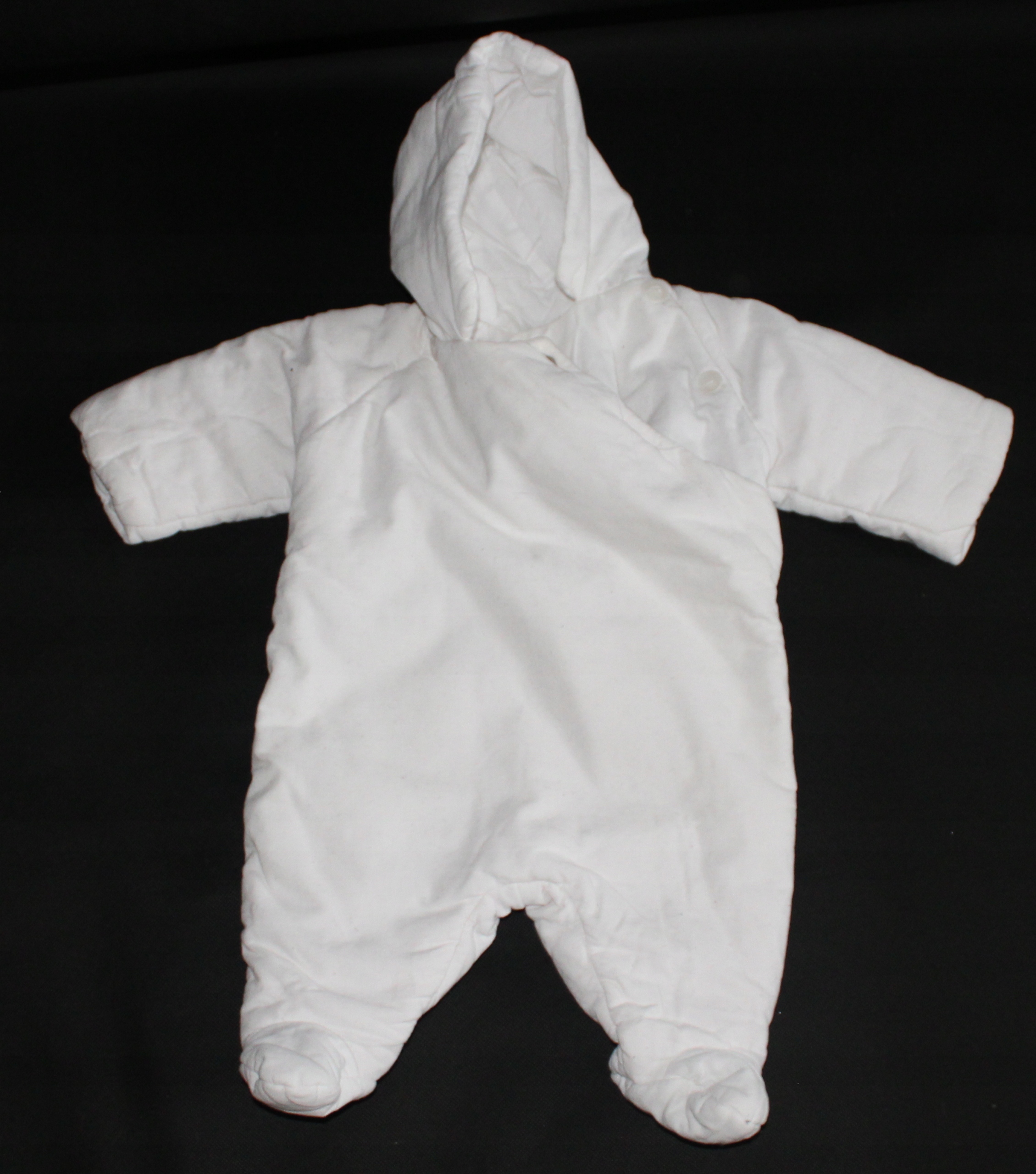 BIAŁY SZTRUKSOWY KOMBINEZON Roz 62