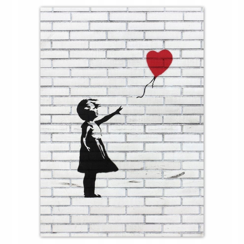 

Naklejki 50x70 Banksy Dziewczynka Balon