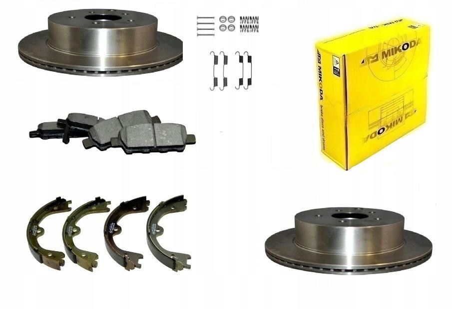 Kotouče Čelisti Pružinové Nissan Murano Z50 Z51 2002-2014 Zadní Sada