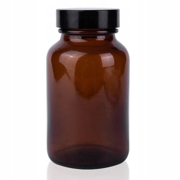 

Słoik szklany pharma 120ml z nakrętką samoklejącą