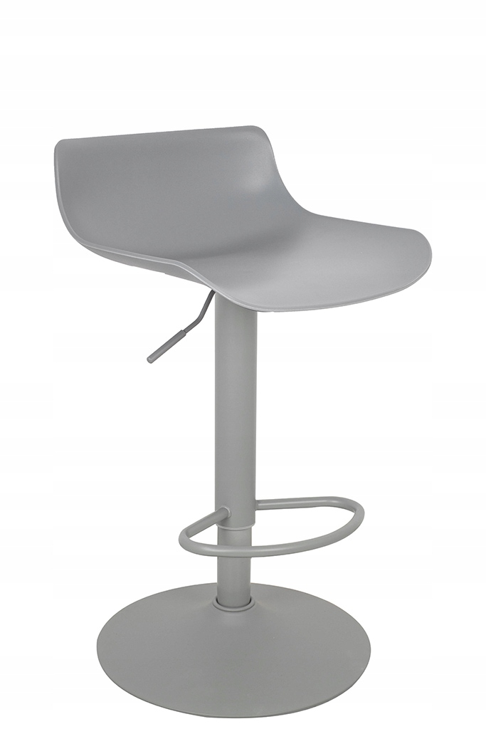 Krzesło barowe SNAP BAR regulowane szare Materiał siedziska tworzywo sztuczne