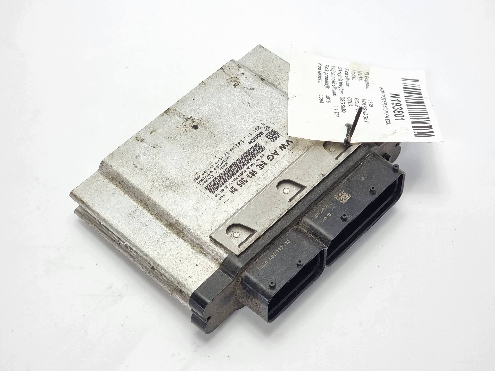 computer motore ECU 04E907309BH VOLKSWAGEN GOLF VII