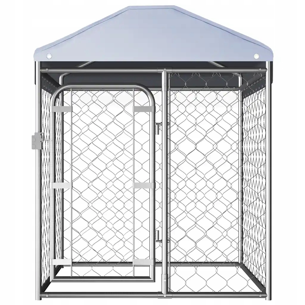 Levně vidaXL Kotec pro psa se zastřešením, 100 x 100 x 125 cm