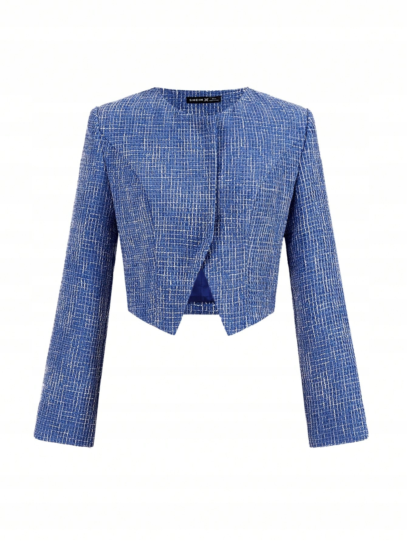 Elegantní Asymetrické Modré Sako Shein, Velikost 40