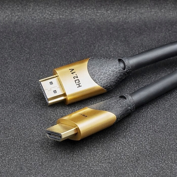 Qoltec Kabel HDMI v2.1 Ultra High Speed 8K | 60Hz | 26AWG | 5m Złoty
