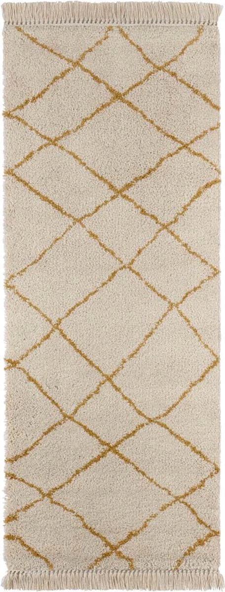 Koberec, behúň shaggy Boho s strapcami 80x200 cm