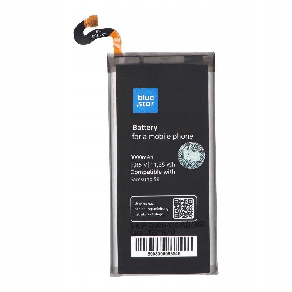 Bateria do Samsung Galaxy S8 3000 mAh Li-Ion Blue Star Premium