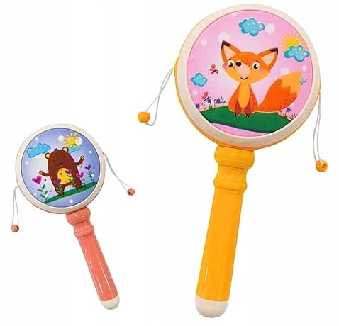 GRZECHOTKA BĘBENEK SENSORYCZNA ŚWIATŁO DŹWIĘK Wiek dziecka 18 m +