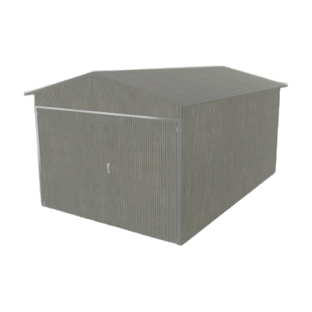 Plechová garáž 3x4.5 m jednopolohová, sedlová Pozink