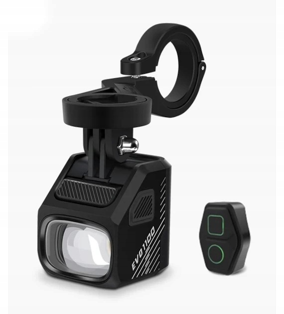Přední světlo Magicshine Evo 1100 Black, 1100 lumenů, černé, s držákem