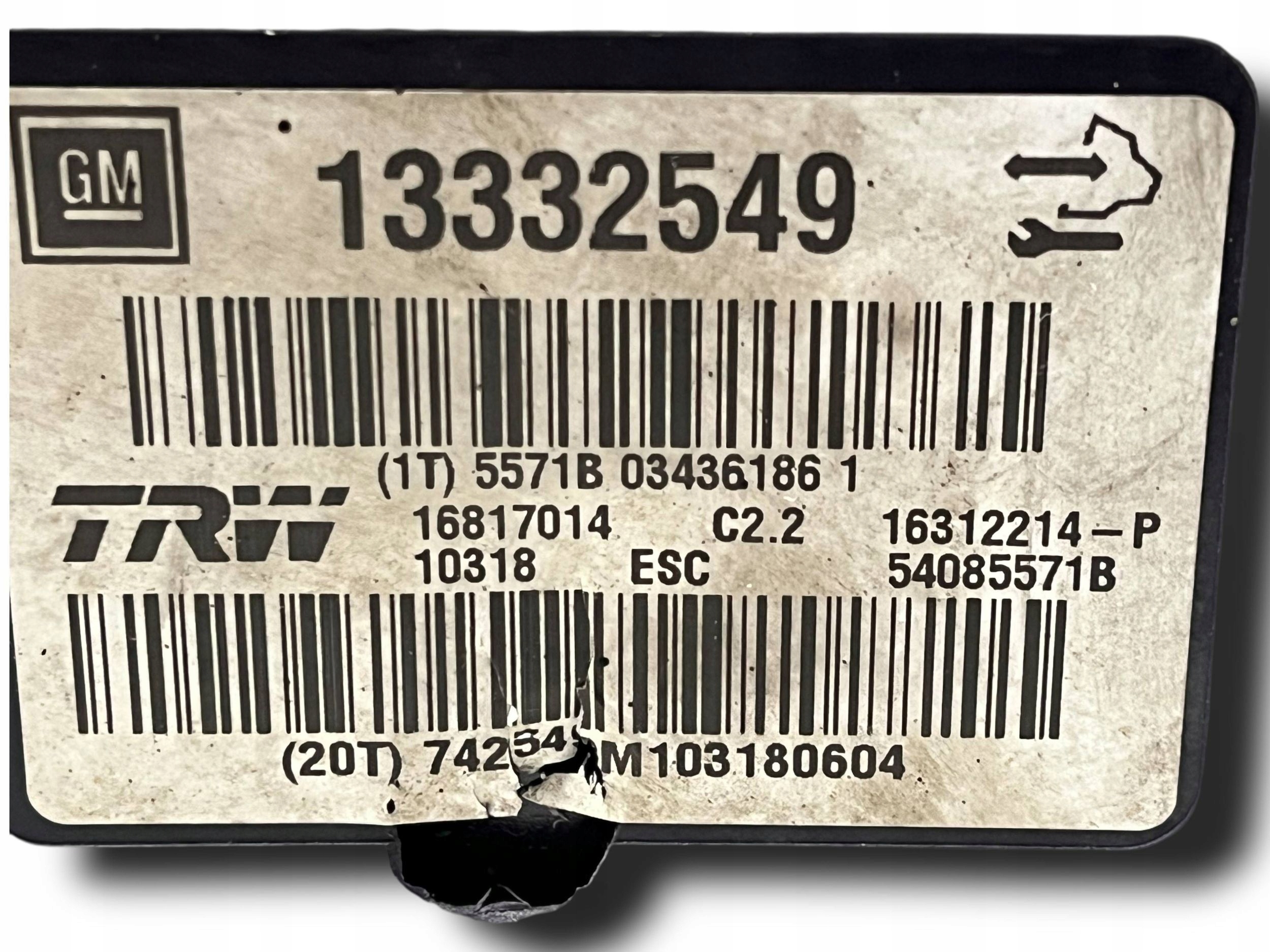 Pompa ABS OPEL INSIGNIA A 2.0CDTI 13332549 !J