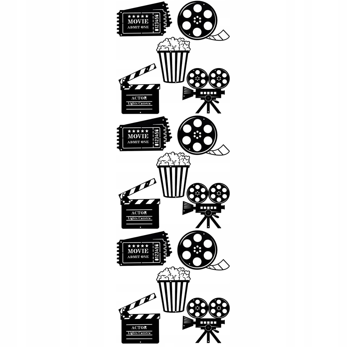 15 szt. Znaki ścienne Film Room Wall Art Movie 13433583246 Allegro.pl