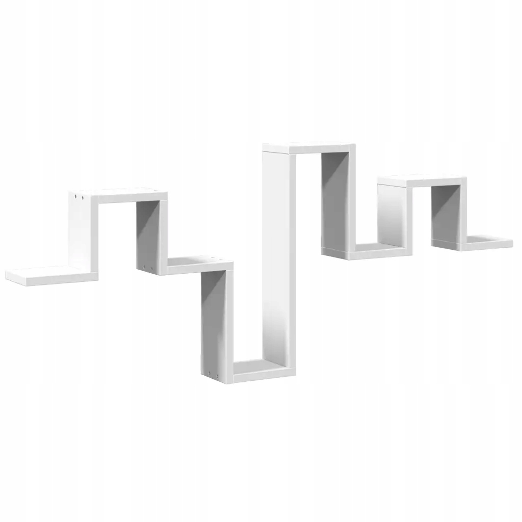 Nástěnný regál na knihy, bílý, 104,5 x 10 x 43 cm