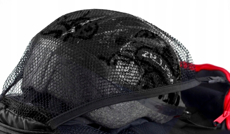 Plecak rowerowy ROWER do BIEGANIA SIATKA NA KASK Kolor dominujący czarny